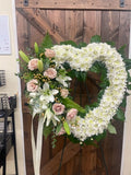 Rose spray on an Open Heart