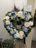 Blue Hydrangea Open Heart