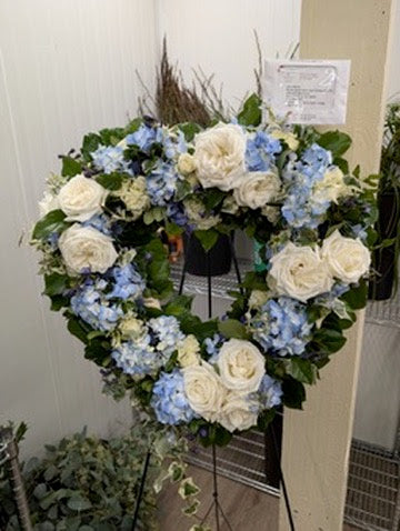 Blue Hydrangea Open Heart