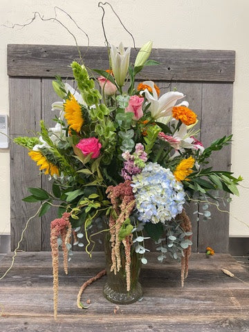 Dramatic array of colorful florals