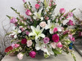 Elegant Priceless Pink Roses and Lilies