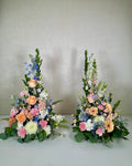 Soft Pastel Photo Tribute Arrangements