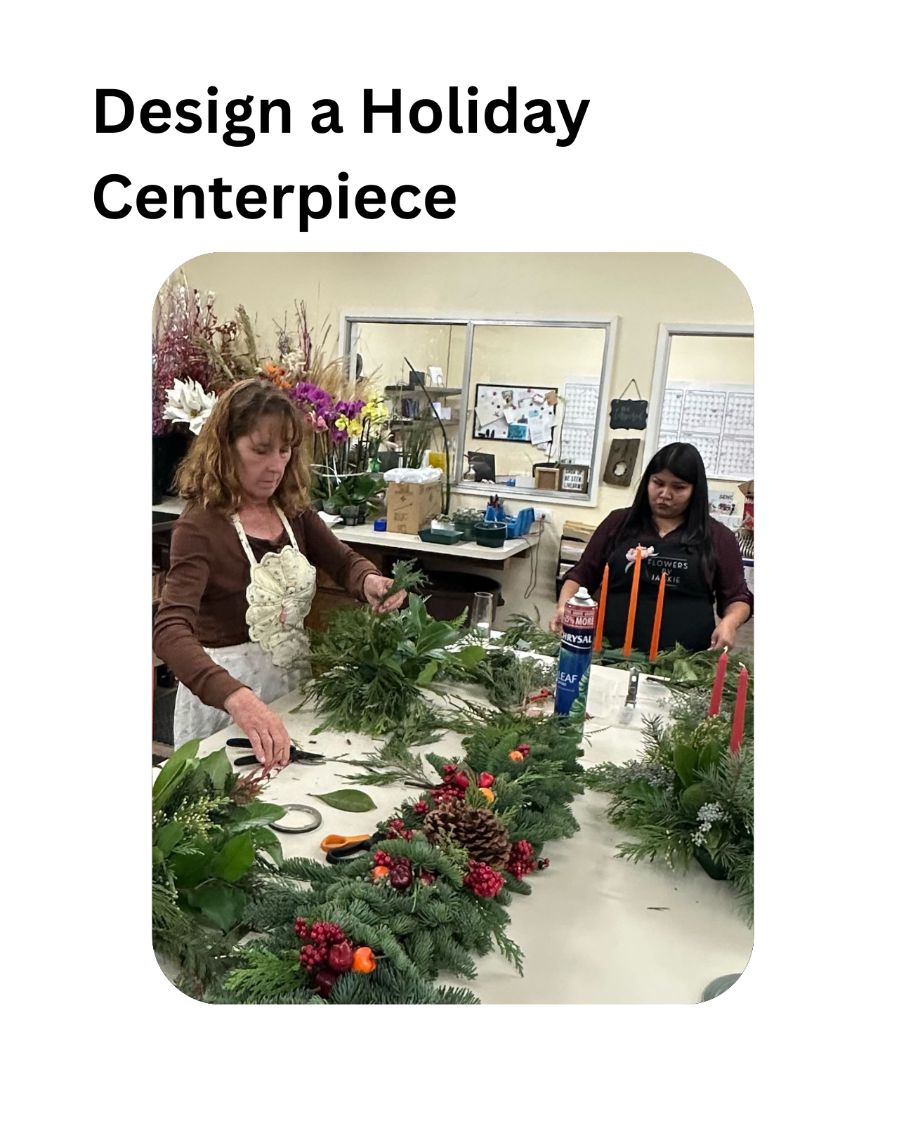 Design a Holiday Centerpiece - December 18th @ 6pm