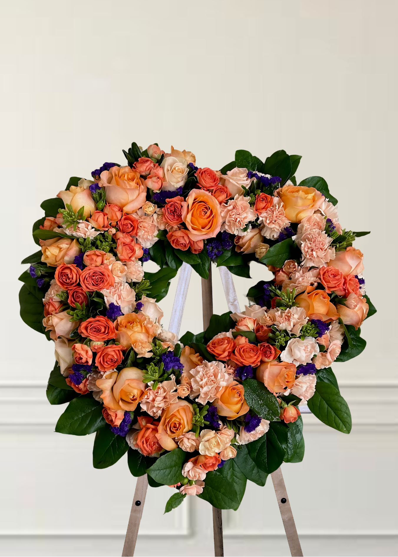 Blue Peaches and Orange Open Heart