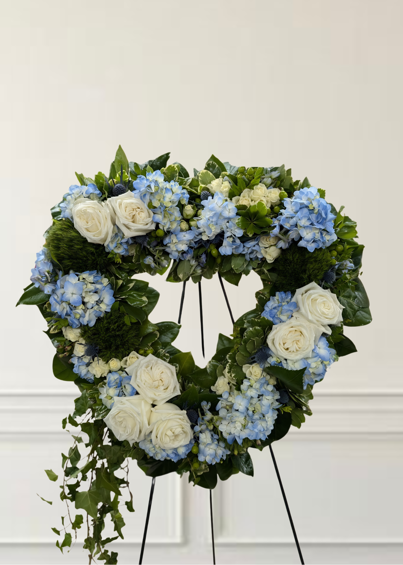 Blue Hydrangea Open Heart