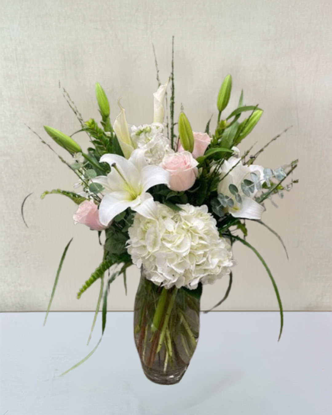 A Touch of Pink Sympathy Arrangement