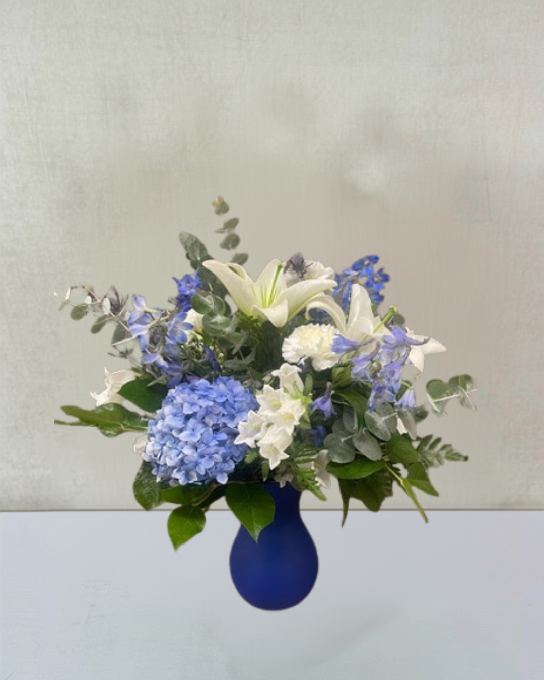 Blue Hues Sympathy Arrangement