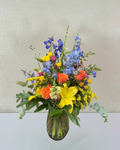Colorful Array of Florals Sympathy Arrangement