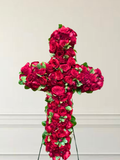 Red Rose Sympathy Cross
