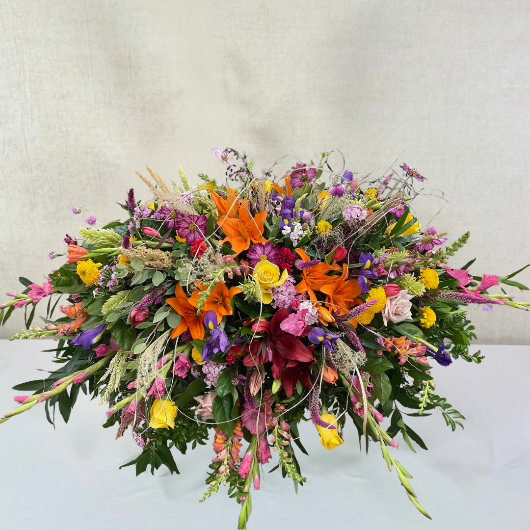 Colorful Reflections Casket Spray