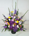 Lavenders and Hydrangeas Sympathy Arrangement