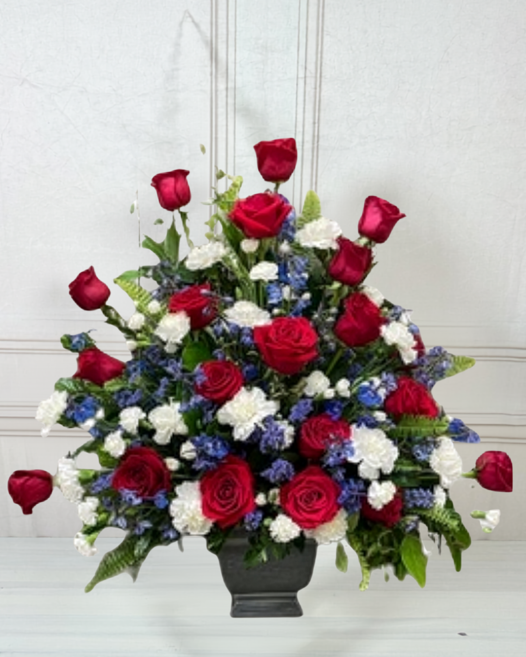 Patriotic Array of Florals Sympathy Arrangement